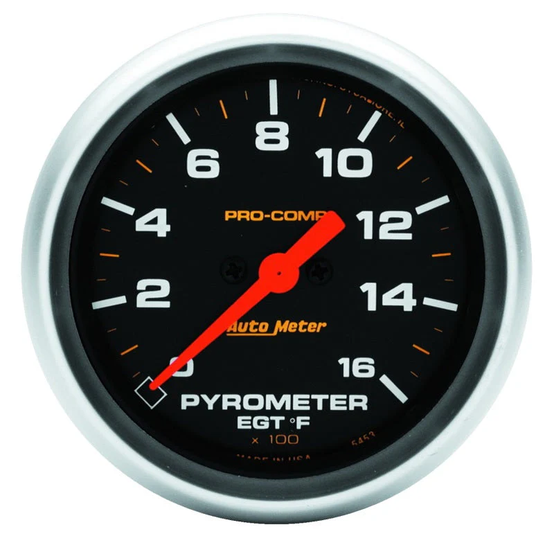2-5/8" PYROMETER, 0-1600 °F, STEPPER MOTOR, PRO-COMP