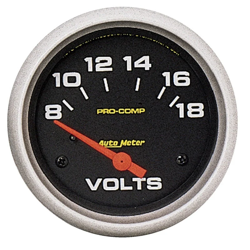 2-5/8" VOLTMETER, 8-18V, AIR-CORE, PRO-COMP