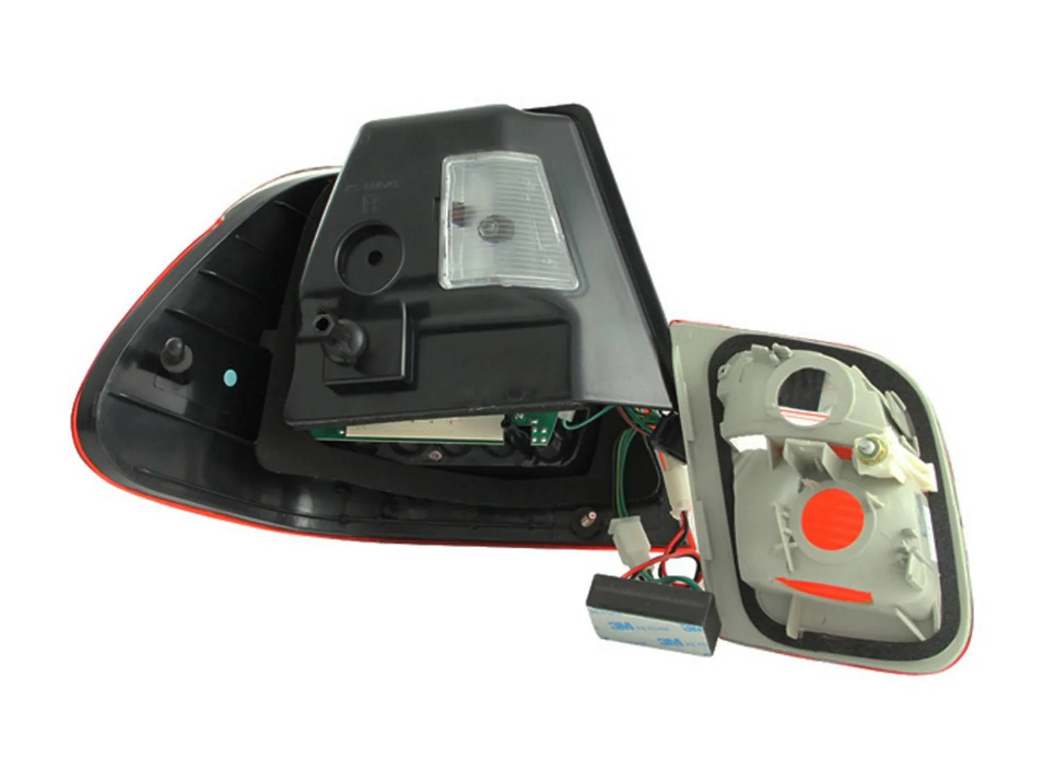ANZO BMW E46 3-Series (02-05) 4-Door LED Taillights Red/Smoked - Image 2