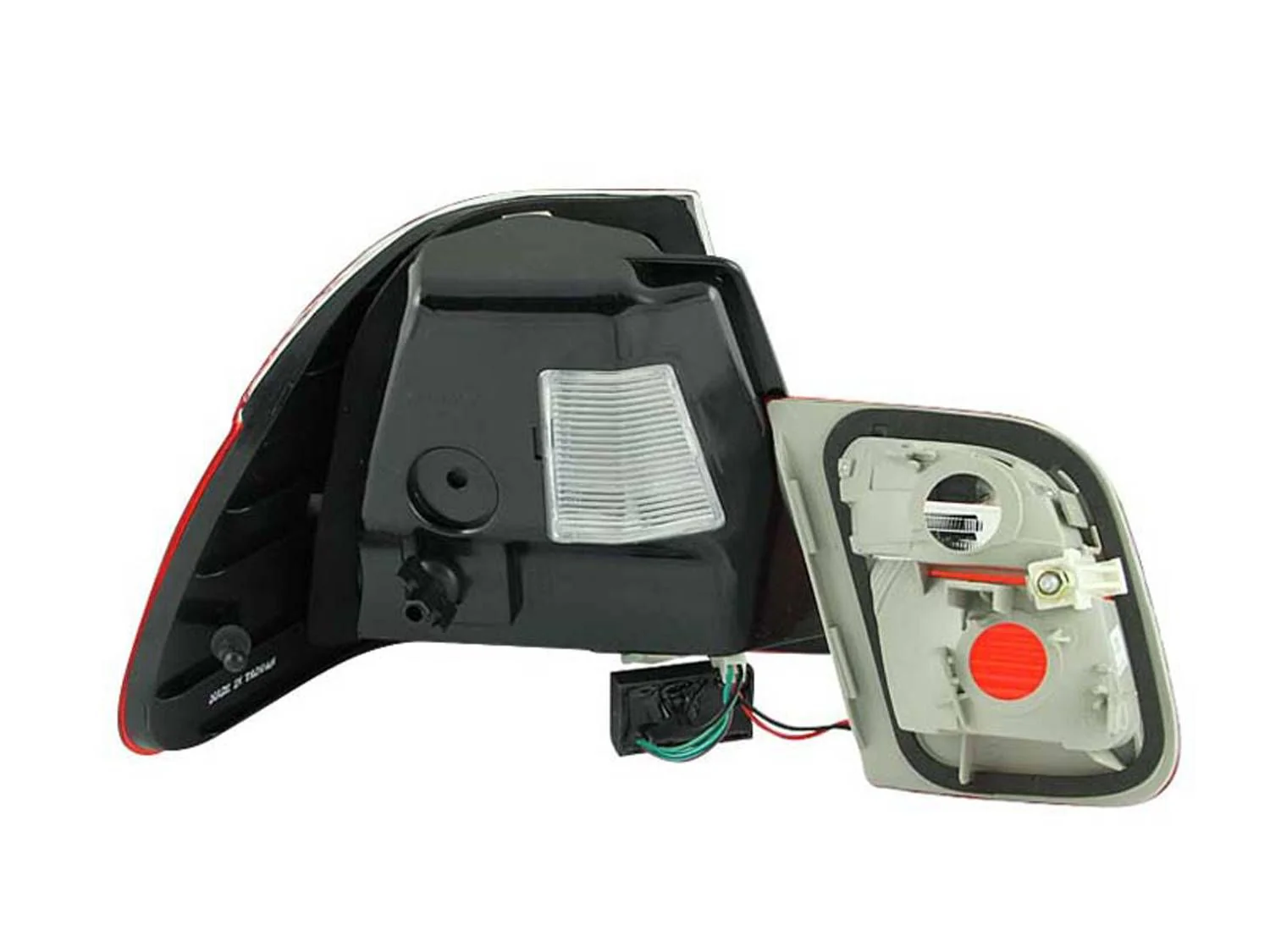 ANZO BMW E46 3-Series (99-01) 4-Door LED Taillights Red/Clear - Image 2