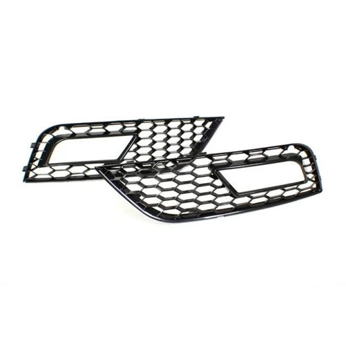 Audi B8.5 RS4-Replica Fog Light Grilles (Gloss Black)