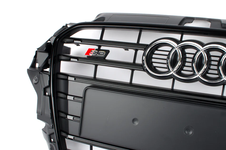 AUDI OEM Euro S3 Black Optik Grille - Pre-Facelift for Cars with Adaptive Cruise Control - CLEARANCE - Image 2