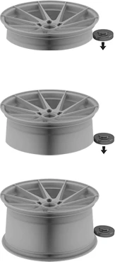 AvantGarde M615 20x10 5x112 et25 - Silver Machined - Image 3