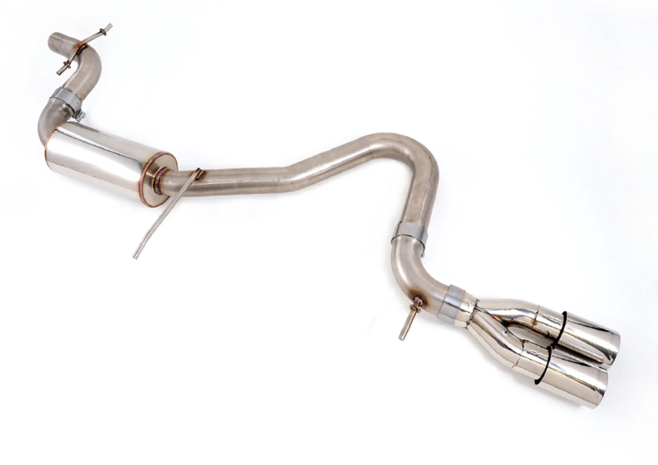 AWE Resonated Performance Exhaust for Audi 8P A3 FWD, Chrome Tips