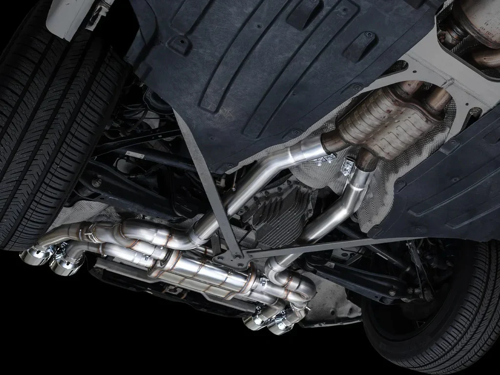 AWE SwitchPath™ Axle-back Exhaust for BMW F97 X3M AWD - Chrome Silver Tips - Image 8