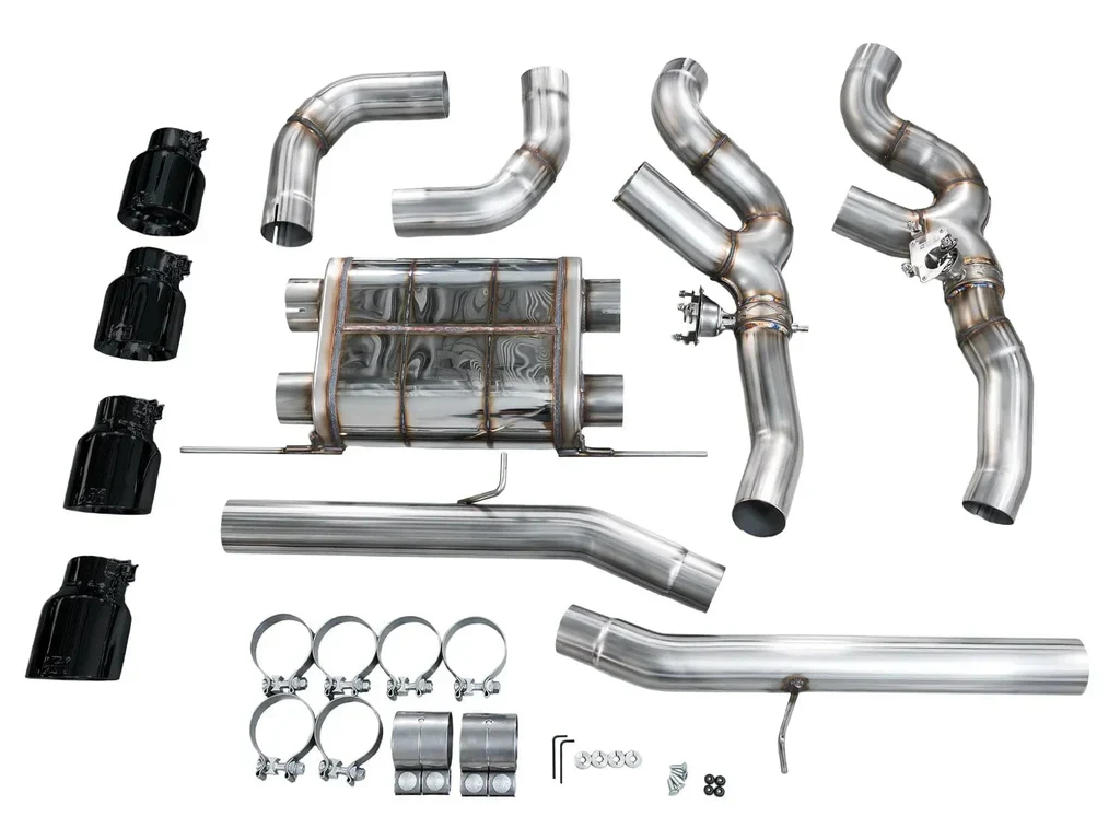 AWE SwitchPath™ Axle-back Exhaust for BMW F97 X3M AWD - Diamond Black Tips - Image 4