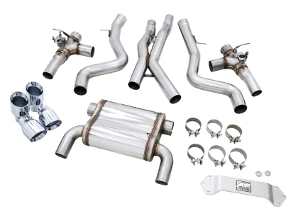 AWE SwitchPath™ Catback Exhaust for BMW F8X M3/M4 - Chrome Silver Tips - Image 3