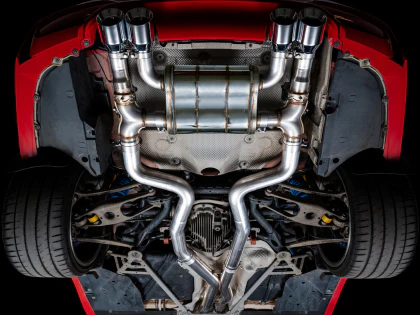 AWE SwitchPath™ Catback Exhaust for BMW F8X M3/M4 - Chrome Silver Tips - Image 5