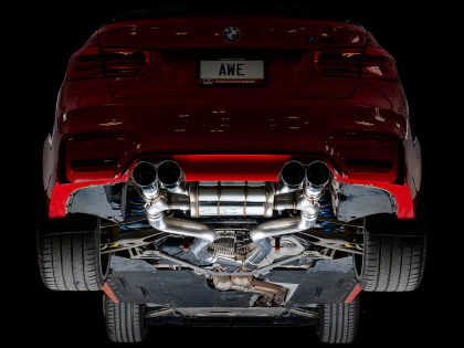 AWE SwitchPath™ Catback Exhaust for BMW F8X M3/M4 - Chrome Silver Tips - Image 6
