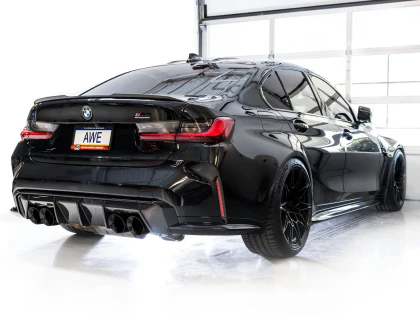 AWE SwitchPath™ Catback Exhaust for BMW G8x M3/M4 - Diamond Black Tips - Image 11