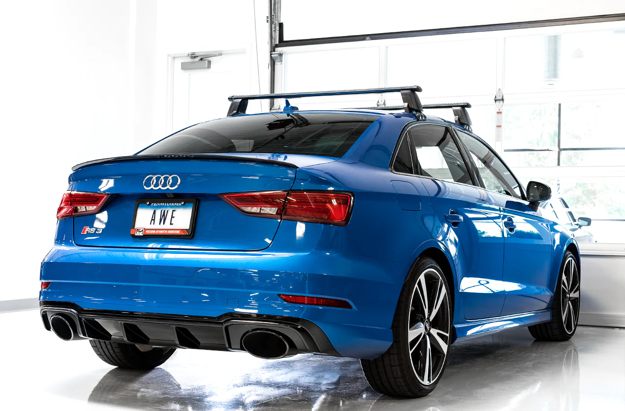 AWE SwitchPath™ Exhaust for Audi 8V RS 3 - Diamond Black RS-style Tips - Image 4
