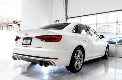AWE SwitchPath™ Exhaust (Non-Resonated) for Audi B9 S4 - Diamond Black Tips - Image 3