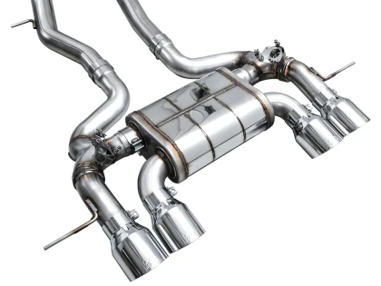 AWE SwitchPath™ Exhaust for BMW G87 M2 - Chrome Silver Tips - Image 3
