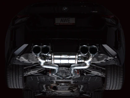 AWE SwitchPath™ Exhaust for BMW G87 M2 - Chrome Silver Tips - Image 9