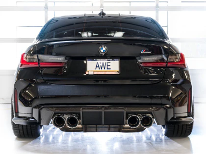 AWE SwitchPath™ Catback Exhaust for BMW G8x M3/M4 - Chrome Silver Tips - Image 10