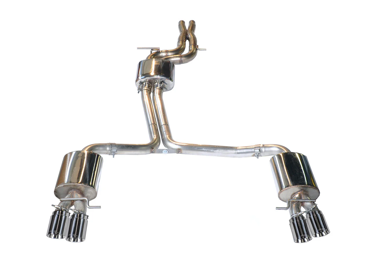 AWE Touring Edition Exhaust for Audi S5 3.0T - Chrome Silver  Tips (102mm)