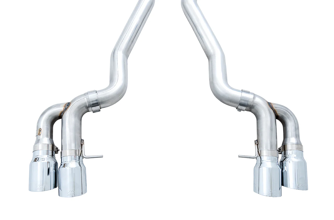 AWE Track Edition Catback Exhaust for BMW F90 M5 - Chrome Silver Tips - Image 3