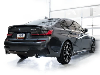 AWE Track Edition Catback Exhaust for BMW G2X 330i/430i - Chrome Silver - Image 3