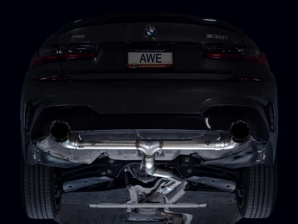 AWE Track Edition Catback Exhaust for BMW G2X 330i/430i - Diamond Black - Image 11
