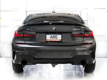 AWE Track Edition Catback Exhaust for BMW G2X 330i/430i - Diamond Black - Image 4