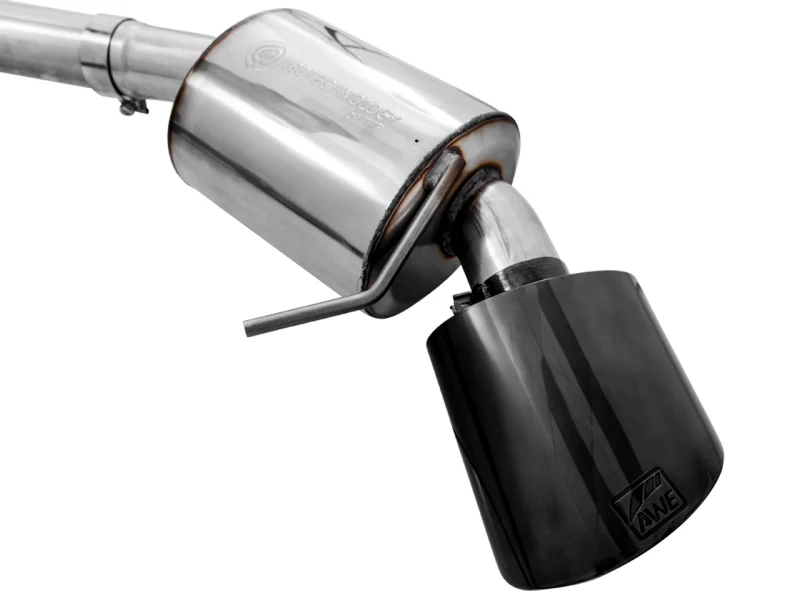 AWE Tuning Audi B9.5 RS5 Sportback Non-Resonated Touring Edition Exhaust - RS-Style Diamond Blk Tips - Image 3