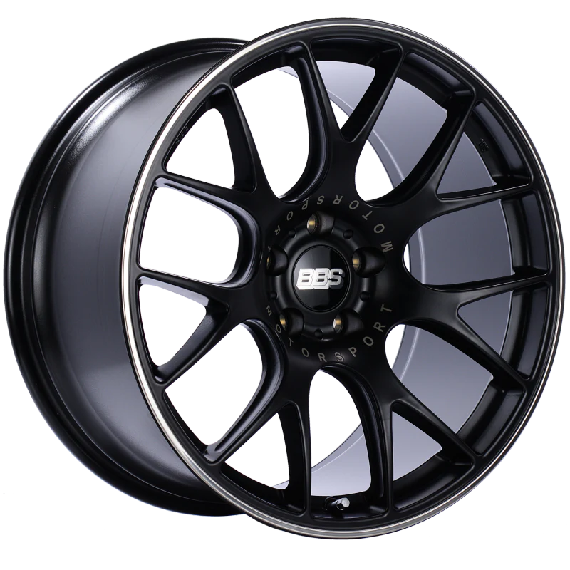 BBS CH-R 20x10.5 5x112 ET25 Satin Black Polished Rim Protector Wheel -82mm PFS/Clip Required
