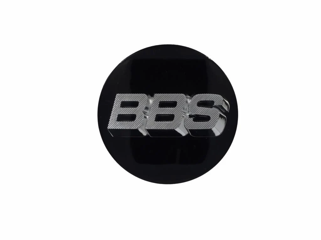 BBS Floating Center Cap 3D 56mm Black/Silver (set of 4)