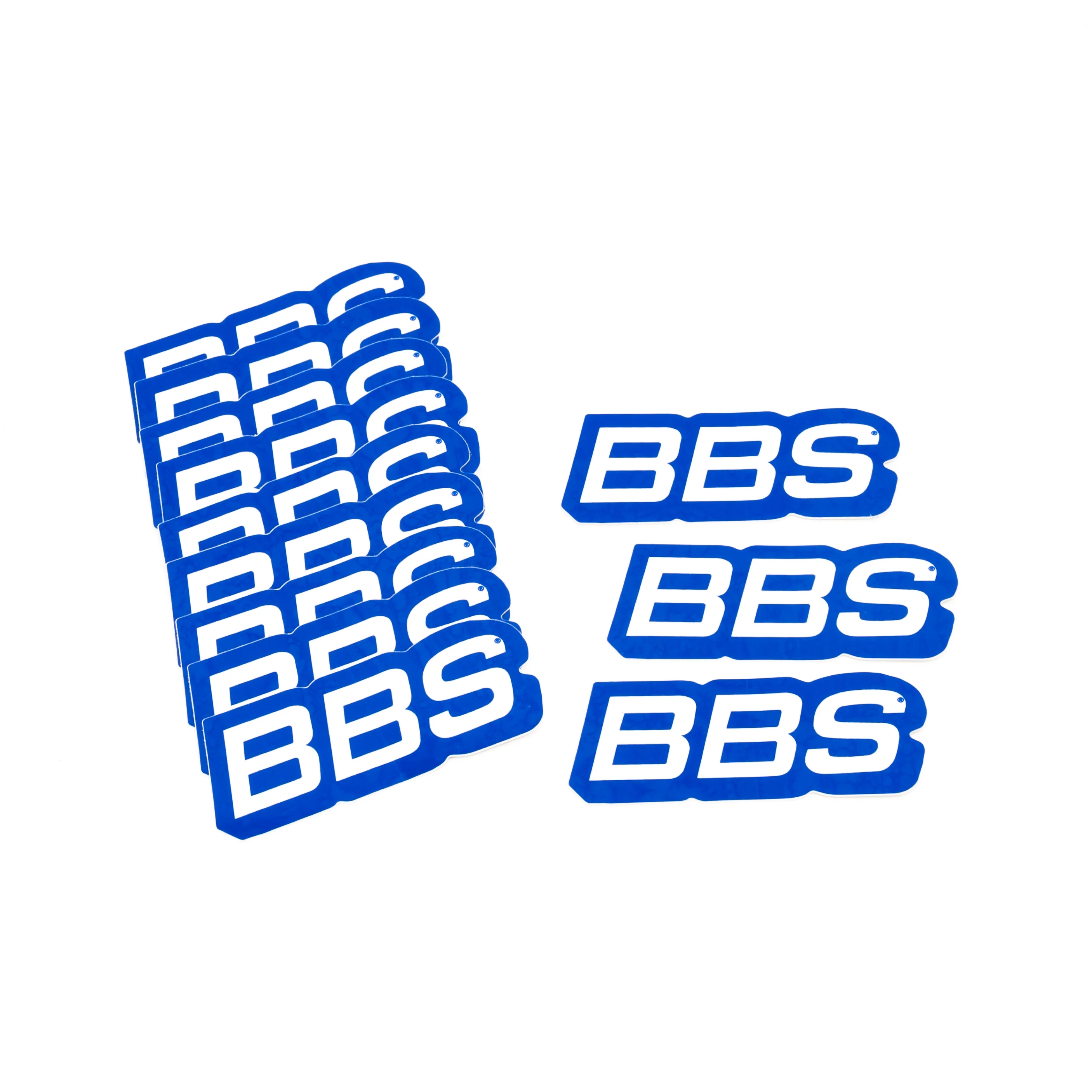 BBS Lip Decals - Blue/White - Set of 12