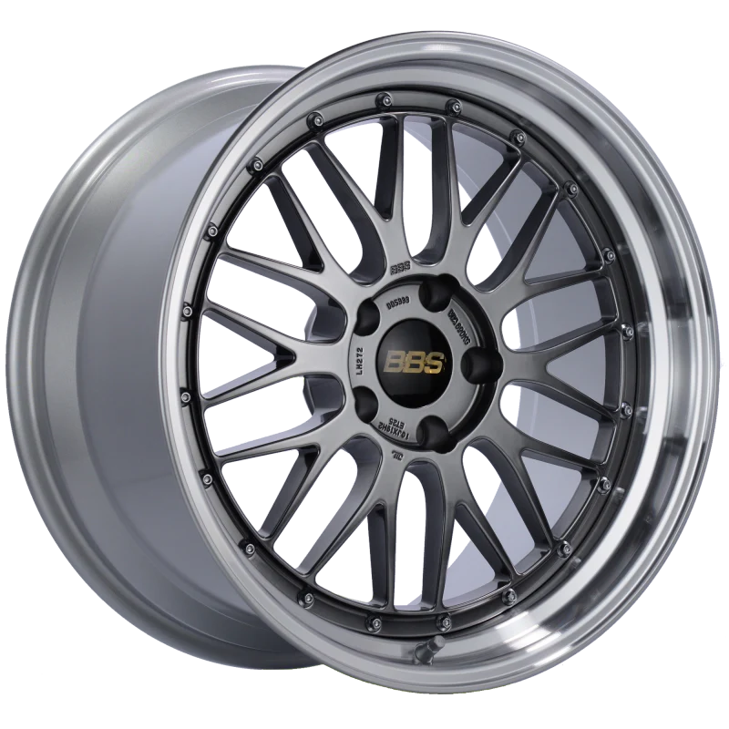 BBS LM 19x10 5x120 ET25 Diamond Black Center Diamond Cut Lip Wheel -82mm PFS/Clip Required