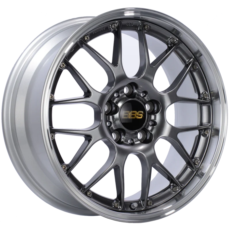 BBS RS-GT 18x9.5 5x130 ET48 CB71.6 Diamond Black Center Diamond Cut Lip Wheel