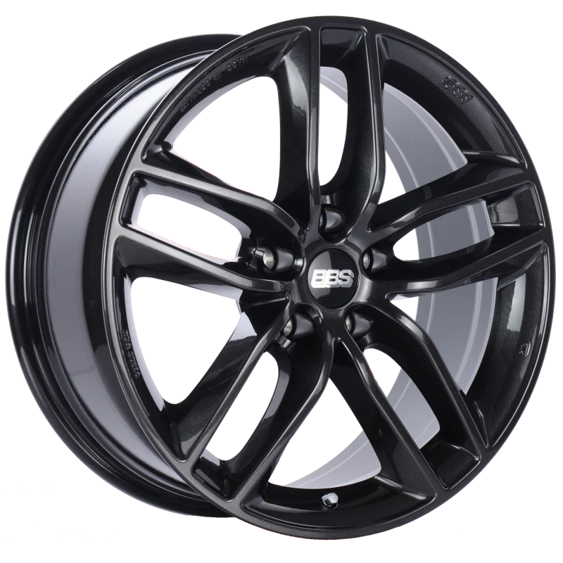 BBS SX 17x7.5 5x114.3 ET42 Crystal Black Wheel -82mm PFS/Clip Required