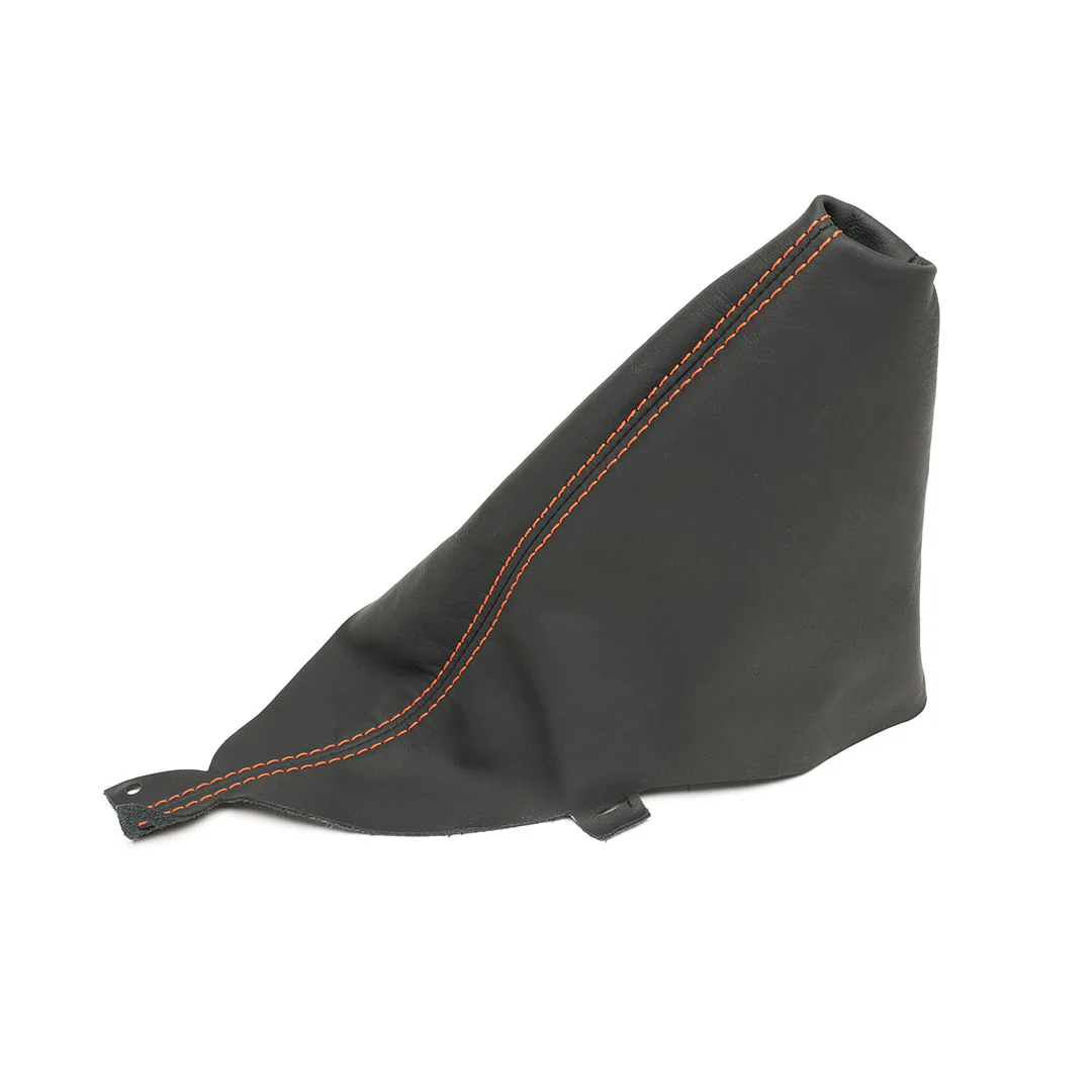 BFI R53 (R50/R52) MINI E-Brake Boot (Black Leather / Orange Stitch) - CLEARANCE
