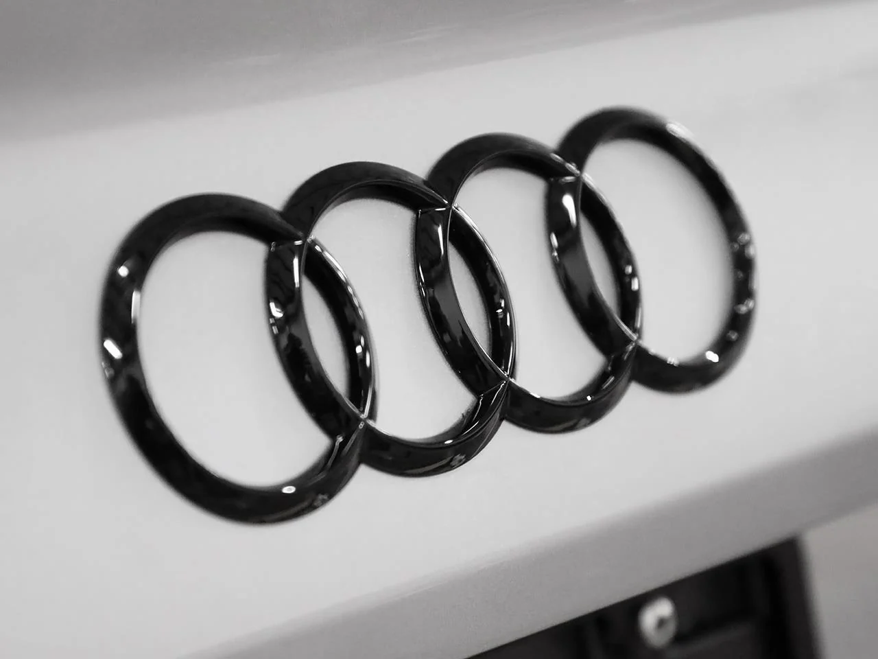 Black Audi Ring Set  for 8V A3/S3/RS3