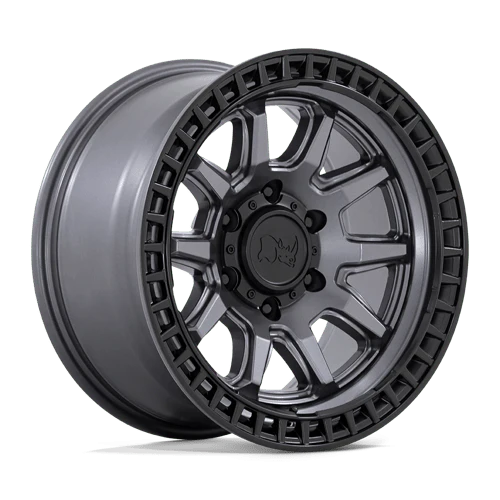 Black Rhino CALICO 17X8.5 5X120 ET34 MATTE GUNMETAL W/ MATTE BLACK LIP