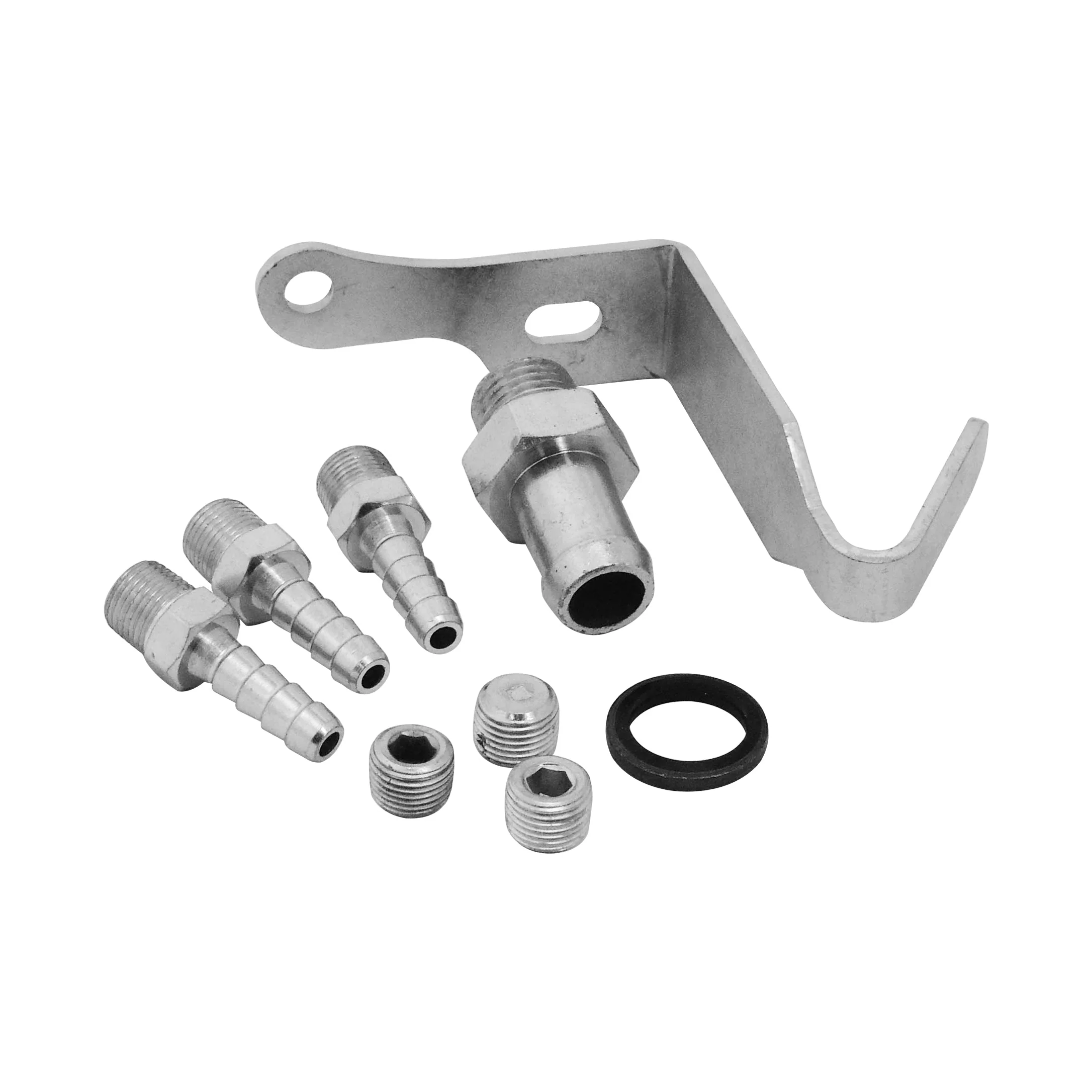 SPA TURBO Cast Aluminum Intake Manifold for transverse VW/AUDI 1.8T with 8 injectors Fuel Rail Kit (left side without throttle bolt holes) - Black - Image 5