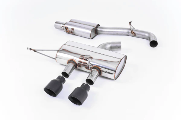 Milltek VW MK6 Golf R Cat-back Exhaust System (Resonated) w/ Cerakote Black Tips