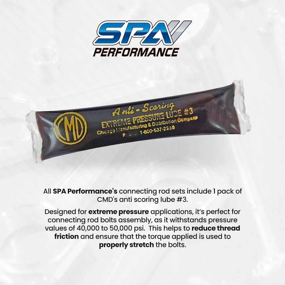 SPA TURBO Forged piston and rings set 83.5mm + 144mm x 20mm High Performance Basic Connecting Rod Set 7/16" bolt (1100hp) for Fiat/Lancia inline 5cyl 20V - Image 16
