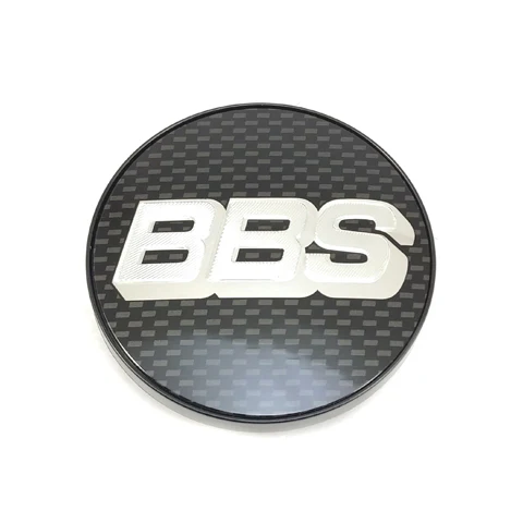 Genuine BBS CH / CH-R / CK / RX-II / COVZ033 Logo Caps (Carbon/Silver)
