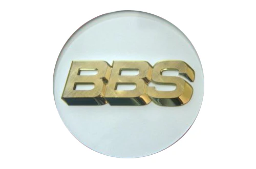 Genuine BBS CH / CH-R / CK / RX-II / COVZ033 Logo Caps (White/Gold)