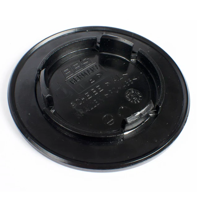 Genuine BBS RC / RSII 3D-Text Logo Cap Set (Black/Gold) - Image 2