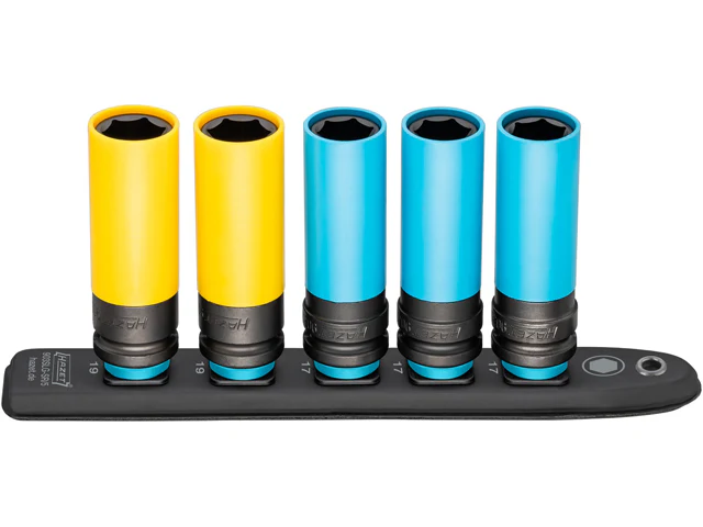 Hazet SmartRail w/ Long Sockets - 1/2" Drive - 17mm & 19mm Sockets (5-Piece)