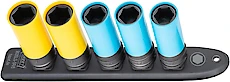 Hazet SmartRail w/ Long Sockets - 1/2" Drive - 17mm & 19mm Sockets (5-Piece) - Image 3