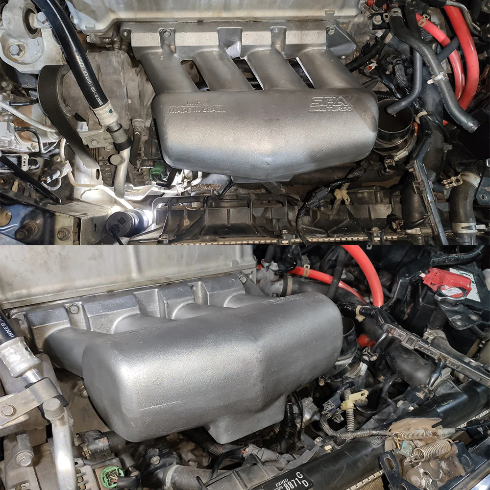 SPA TURBO Intake manifold for 8th gen Honda Civic SI (K20 engine) - 8 injectors - Mustang throttle - Black - Image 8