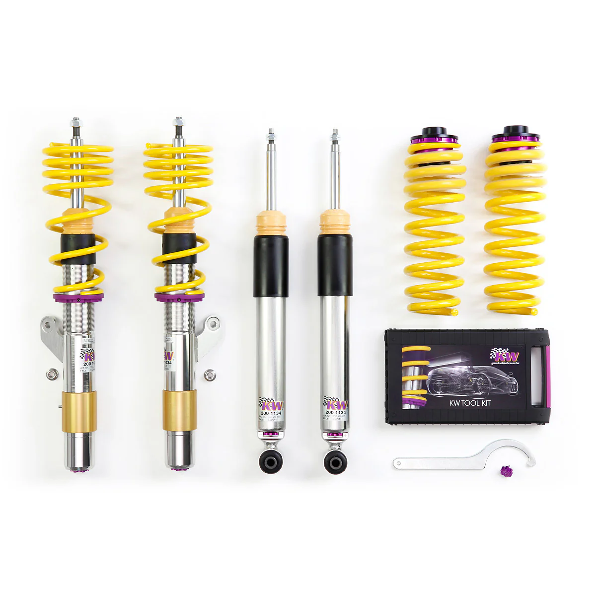 KW Coilover Kit V3 Jetta VI SE, SEL 2.5; Sedan (Solid Rear Axle)