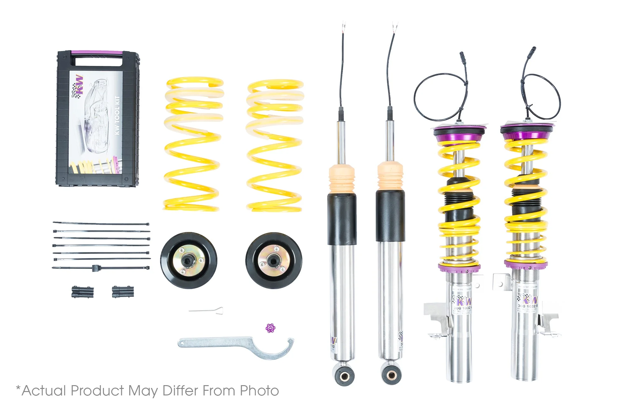 KW DDC Plug & Play Coilover Kit - VW Golf R MKVIII with electronic dampers