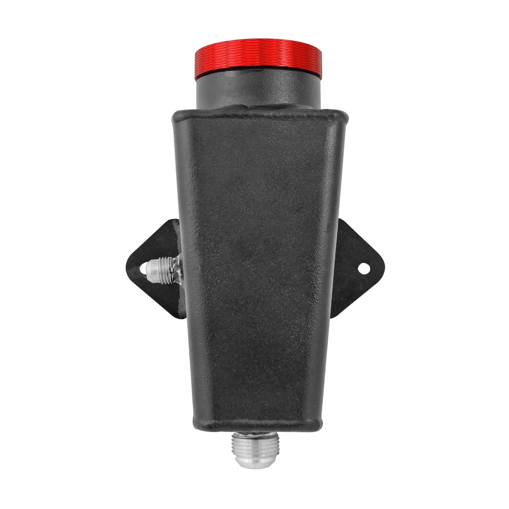 SPA TURBO Lightweight Late Model Radiator - Double Pass - 26.8" x 19.6" + Power Steering Tank Firewall Mount (Right Inlet) - Red Cap - Image 5