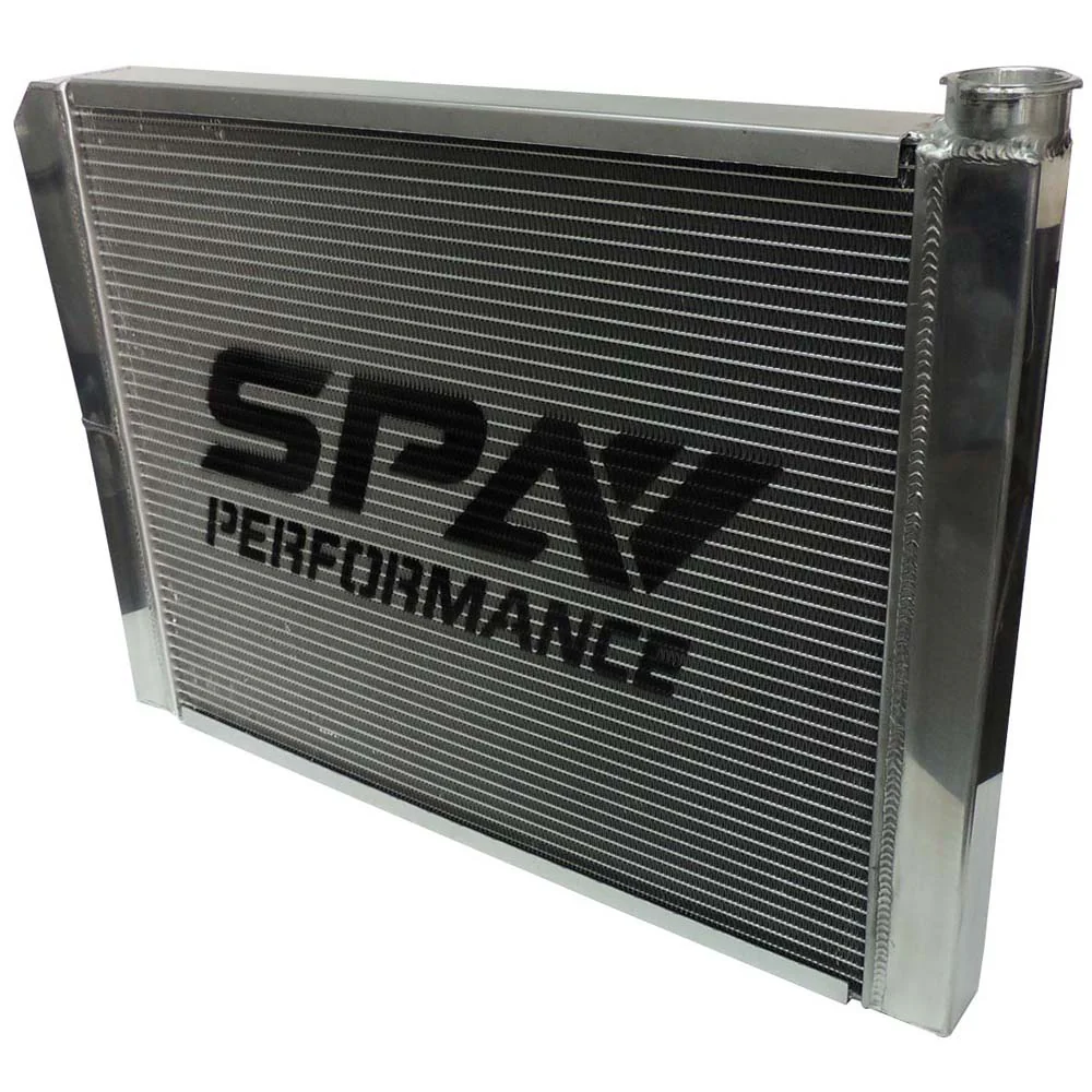 SPA TURBO Lightweight Late Model Radiator - Double Pass - 26.8" x 19.6" + Remote Fill Tank - Black Cap - Image 10