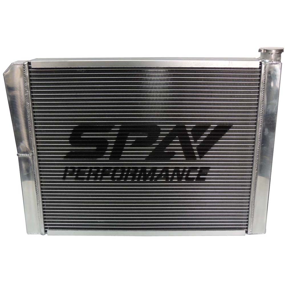 SPA TURBO Lightweight Late Model Radiator - Double Pass - 26.8" x 19.6" + Remote Fill Tank - Black Cap - Image 7