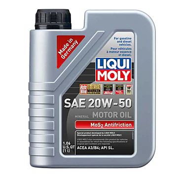 Liqui Moly MoS2 Antifriction Motoroil SAE 20W-50 - Image 2