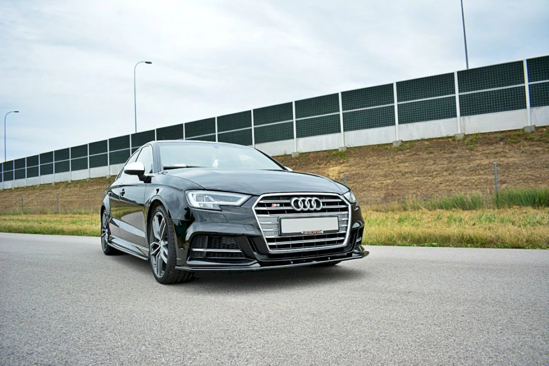 Maxton Design Audi A3 S-Line & S3 Front Bumper Splitter / Spoiler V1 (Facelift) - Image 2